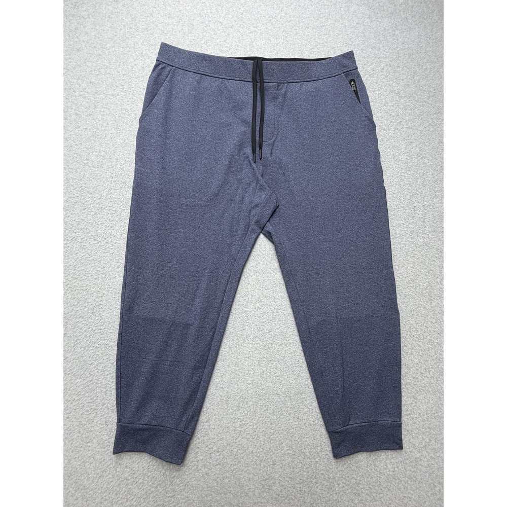 Public Rec Jogger Pants Mens 40x28 Blue Athletic Stretch Zip Pockets Casual